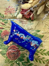 Louis Sicard soap dish "Aquarelle Bleu" Bathtub Soap Dish