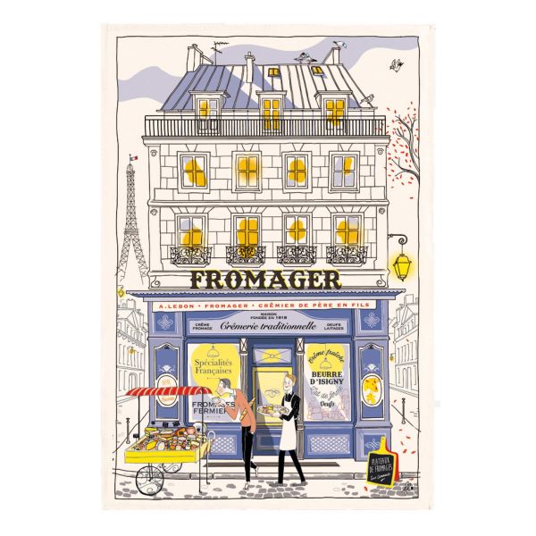 "Cheese Shop" Tea Towel