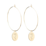 Provence Medallion Hoop Earrings