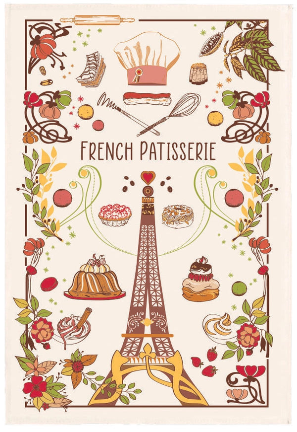 "French Pastries" Tea Towel