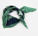 Green Bird Silk Scarf