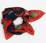 Orange Bird Silk Scarf