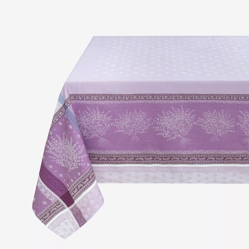 Square "Lourmarin" Lavender Jacquard Tablecloth