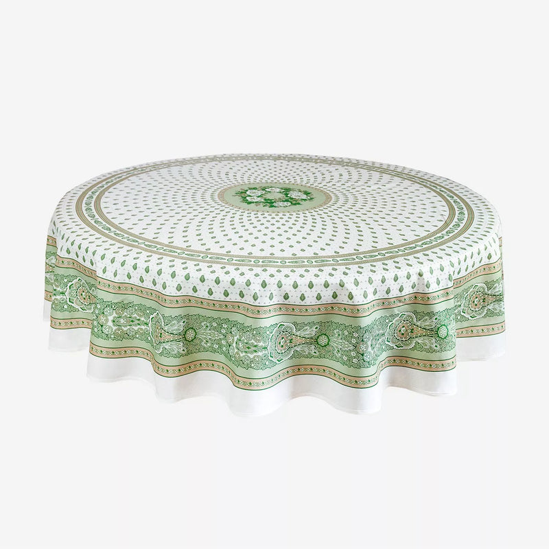 Round "Bastide" Green Tablecloth