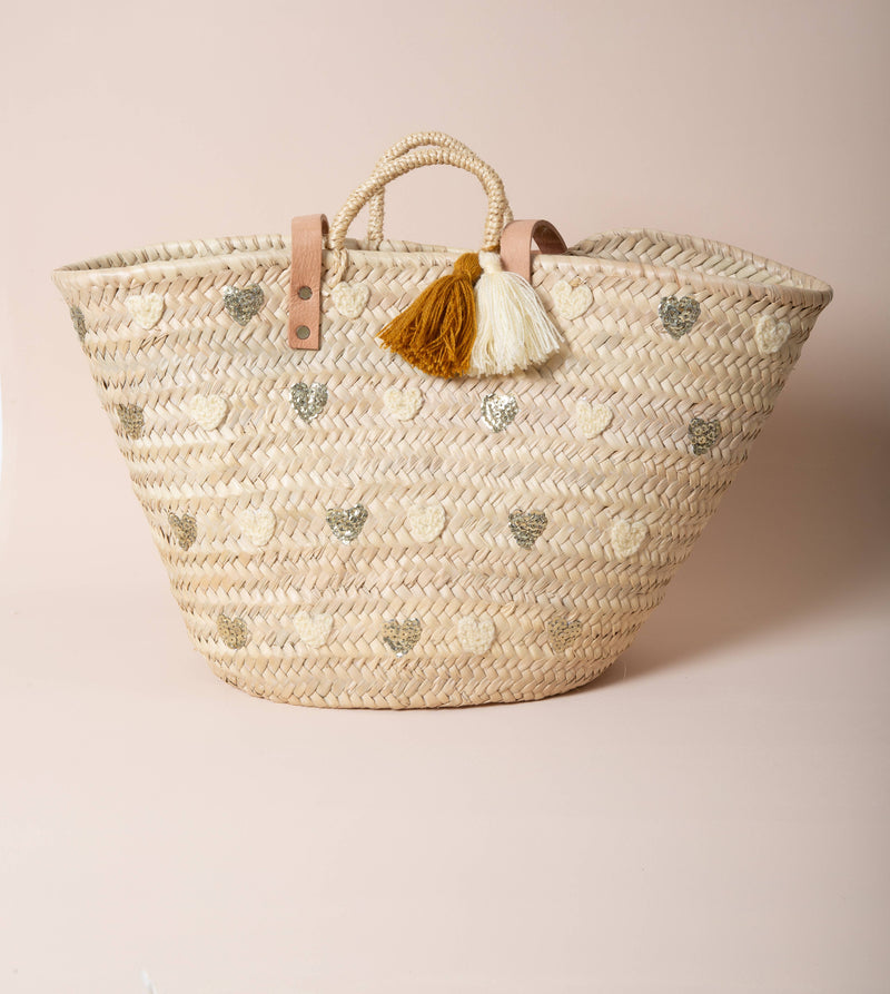 Woven Hearts basket