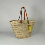 Basket with Gold Tassel