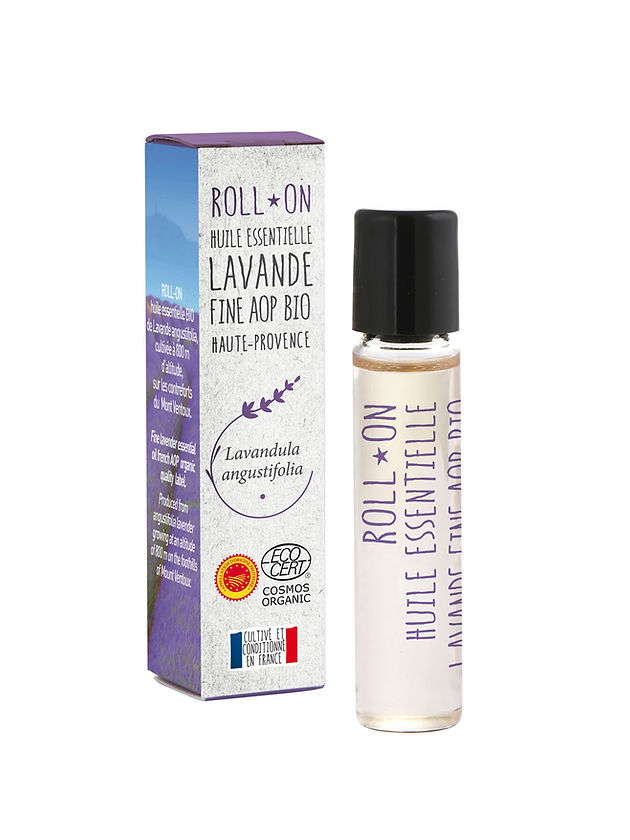Organic lavender essential oil roll-on