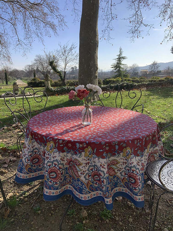 "Marsanne" Round Coated Tablecloth