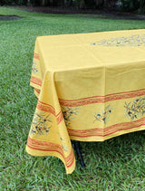 Rectangular "Clos des Oliviers" Yellow Tablecloth