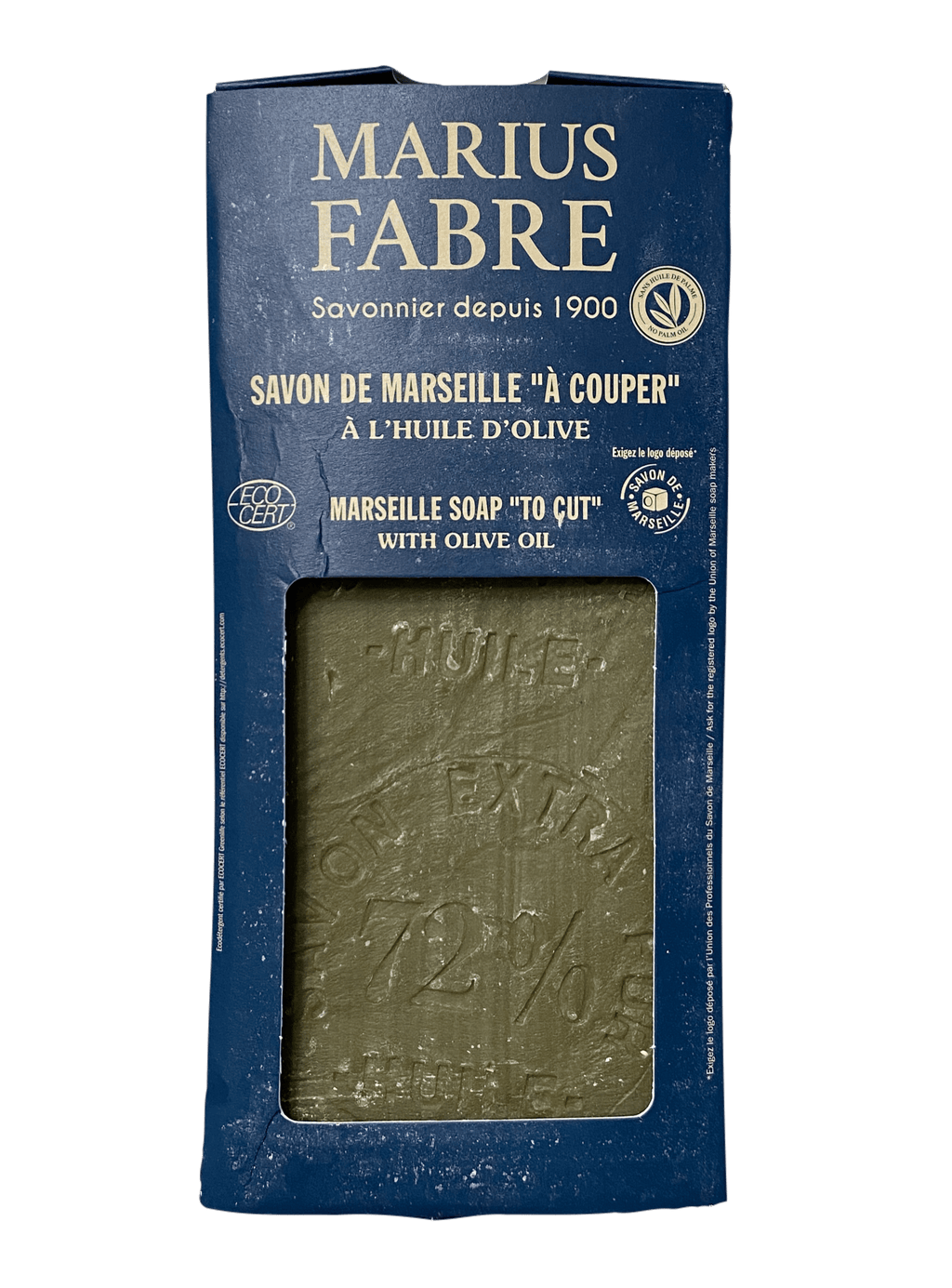 Savon de Marseille à l'huile d'olive 200g, sans étui | Marius Fabre Savon de Marseille à l'huile d'olive 200g, sans étui | Marius Fabre