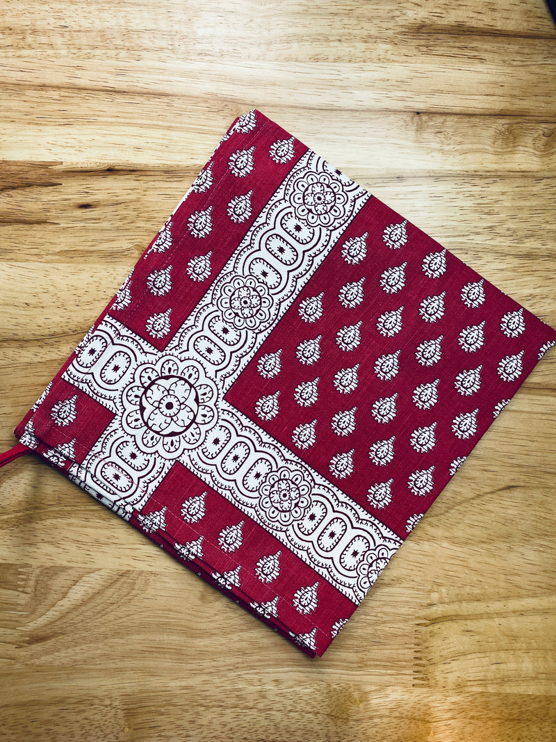 Indianaire Berry Red Dishtowel
