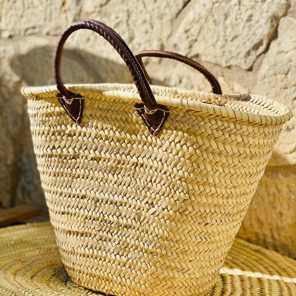 Heart French Market Basket - Straw bag - More love straw bag