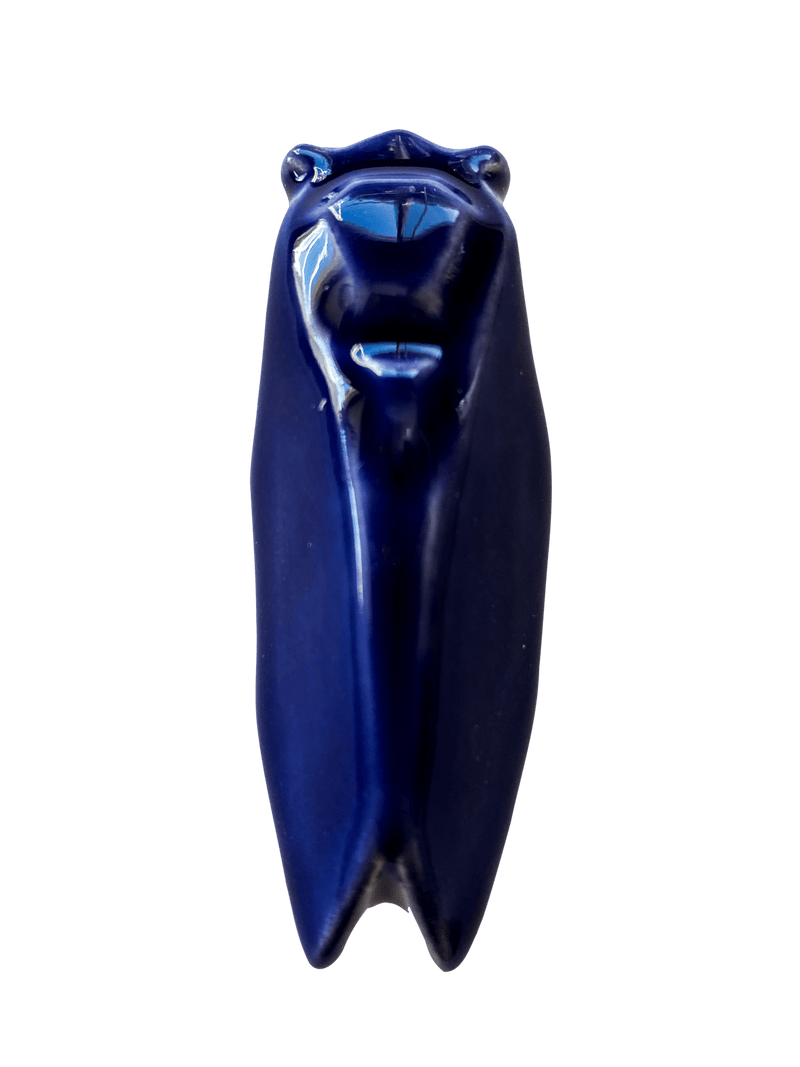 Louis Sicard knife rest glossy cobalt blue Ceramic Cicada Knife Rests