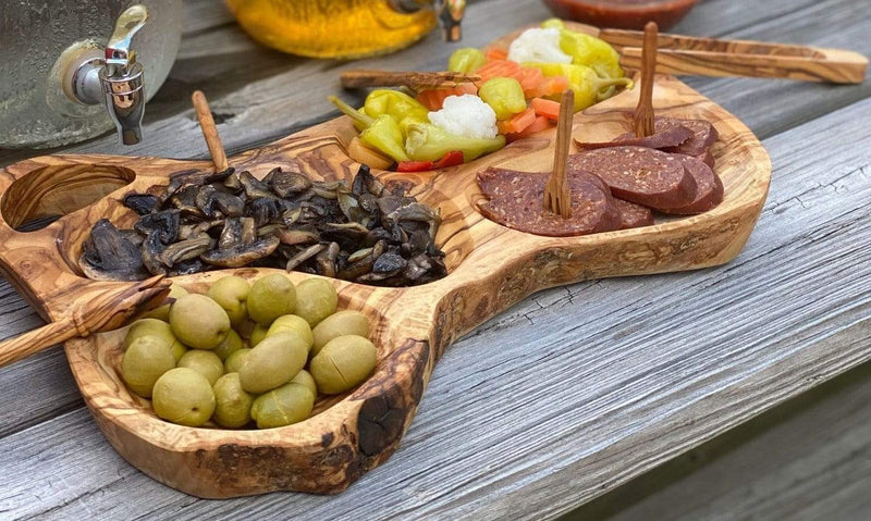 Natural OliveWood tray Olive Wood Appetizer Tray